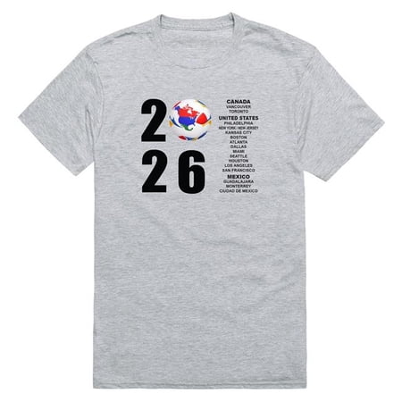 Rapid Dominance MD1-SB3-HGY-03 Soccer 2026 Short Sleeve T-Shirt, Heather Gray - Large