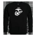 thumbnail image 1 of Graphic Crewneck, Marines 3, Black, 2X, 1 of 1