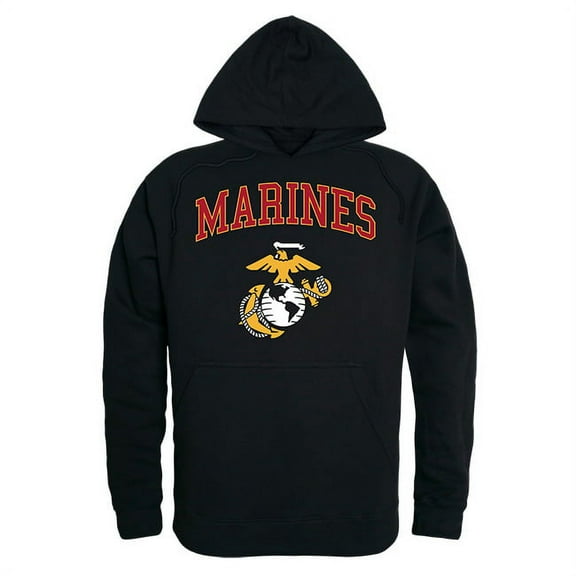 Rapid Dominance Marines Mens Pull Over Hoodie [Black - XL]