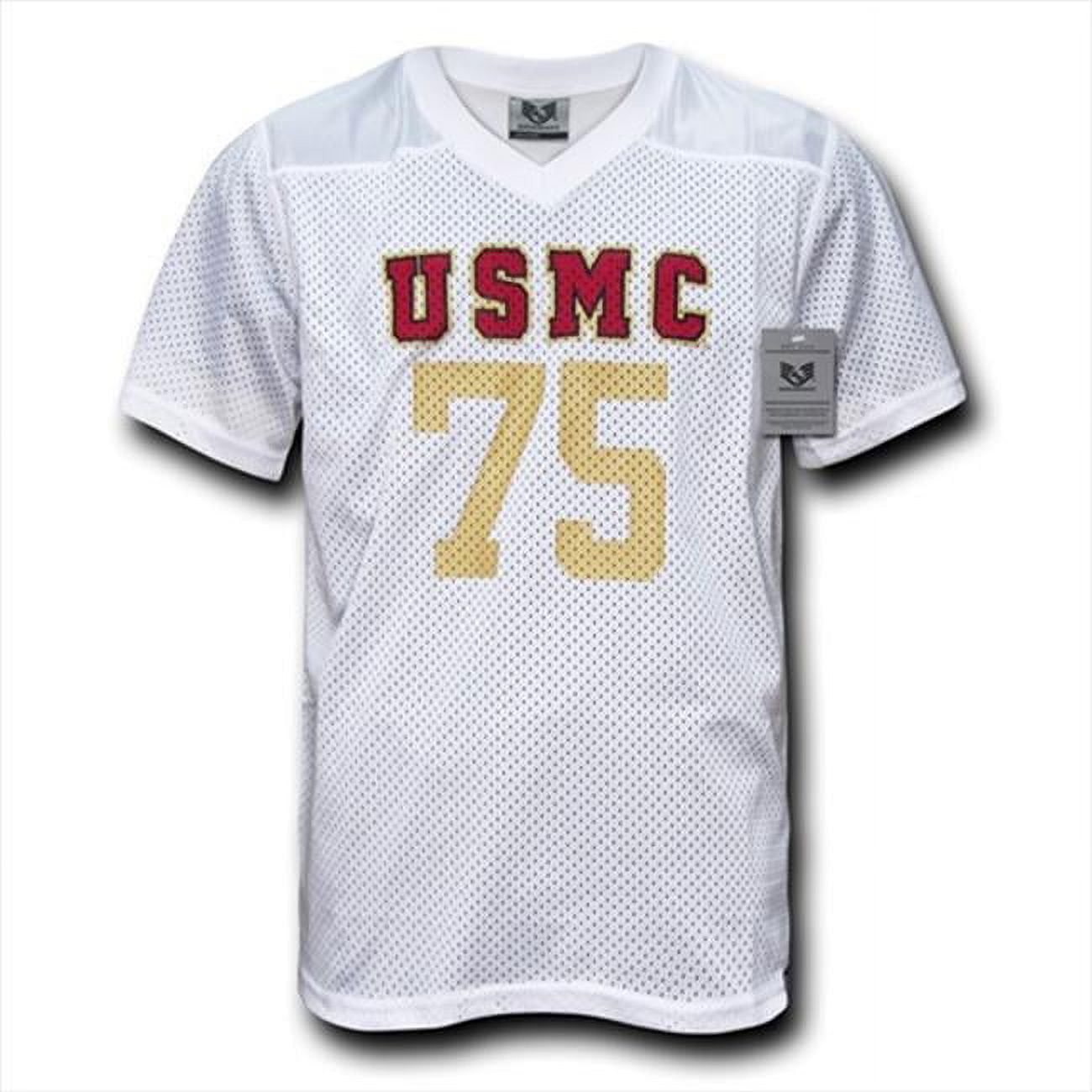 Rapid Dominance Marines USMC 75 Mens Football Practice Jersey [White