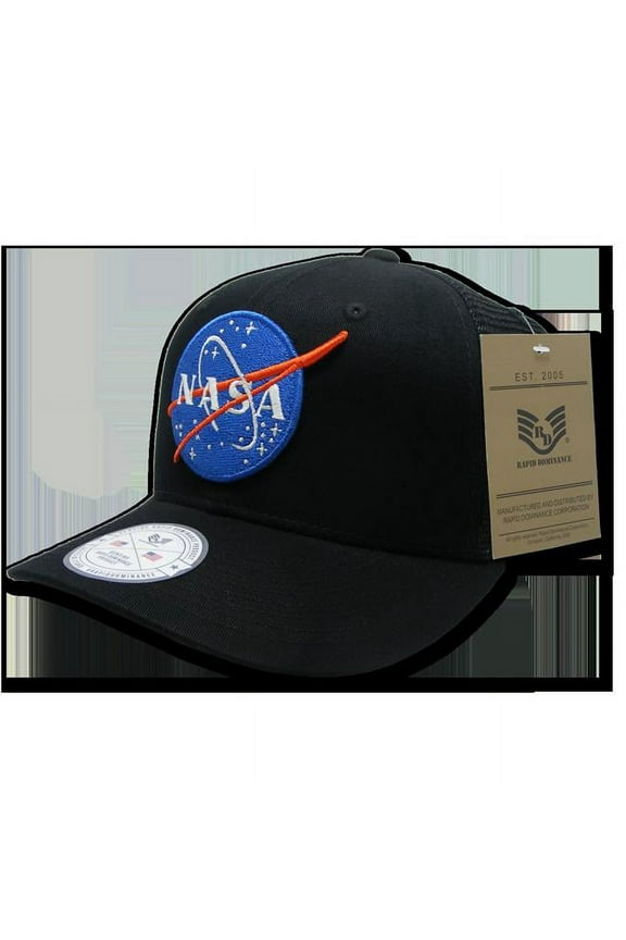 Meatball NASA Cotton Trucker Cap, Black - One Size
