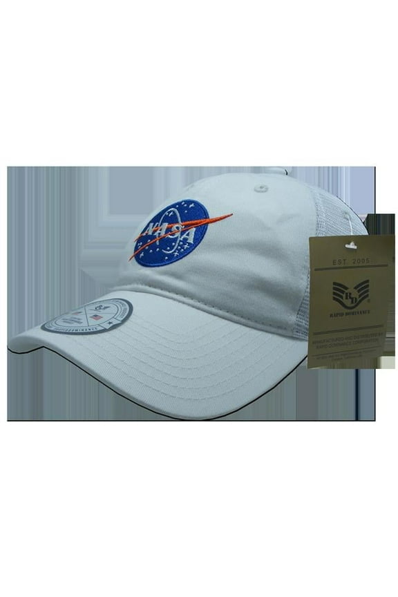 Meatball NASA Relaxed Trucker Cap, White - One Size