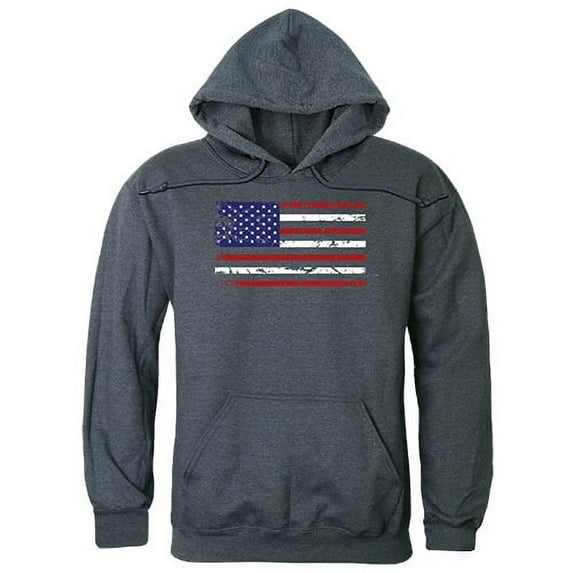 Rapid Dominance Men's USA Flag Team America Pullover Hoodie Hoody American (2XL)