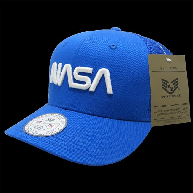 Rapid Dominance NAS8-MB-WHT Meatball NASA Cotton Trucker Cap