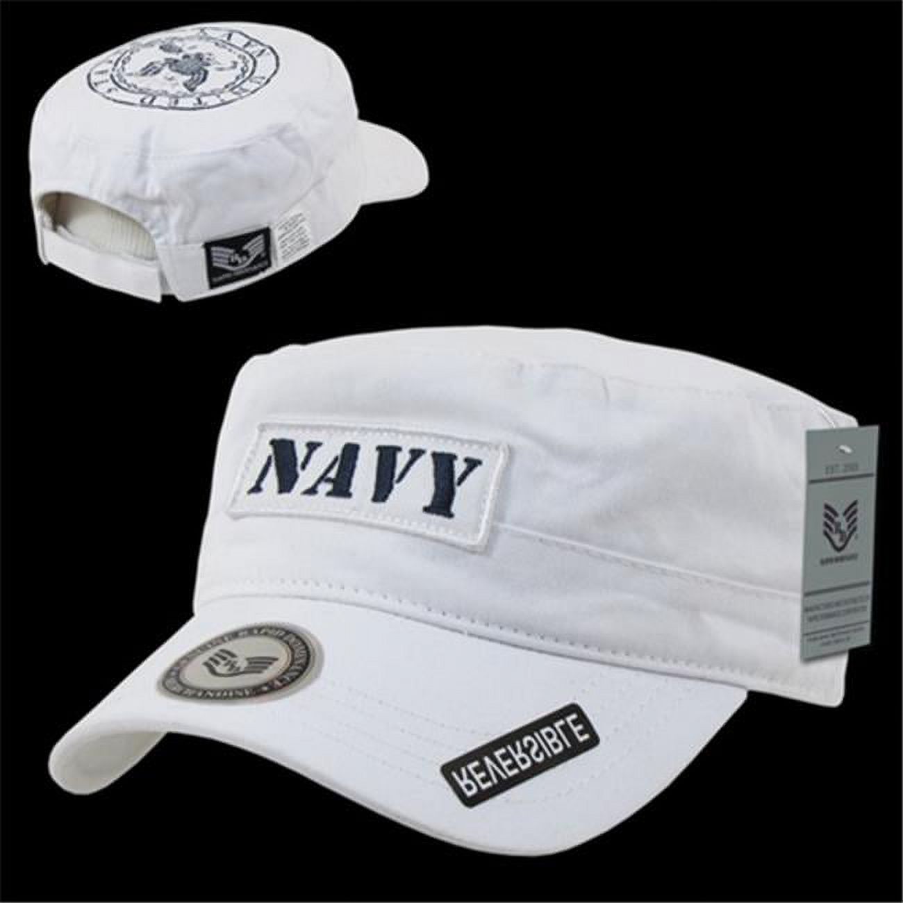 Rapid Dominance Navy Cadet Reversible Mens Cap [White - Adjustable] - image 1 of 3