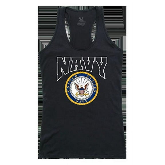 Rapid Dominance  Navy Graphic Tank Top, Black - Extra Large