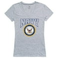 thumbnail image 1 of Rapid Dominance  Navy Graphic V-Neck T-Shirts, Heather Grey - Medium, 1 of 1