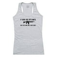 thumbnail image 1 of Rapid Dominance  Outlawed Womens Graphic Tank Top, Heather Grey - Small, 1 of 1