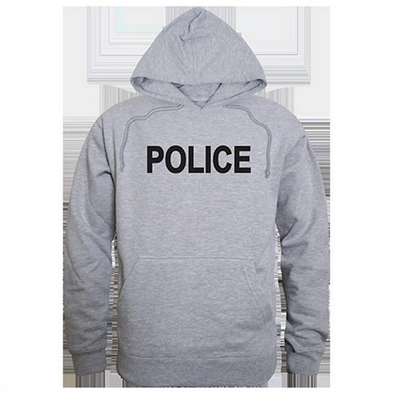 Graphic Pullover, Police, H.Grey, L