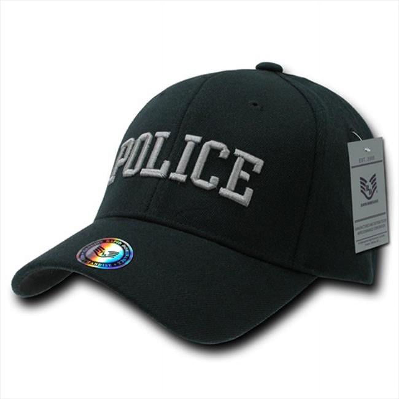 Rapid Dominance Police Text FitAll Flex Mens Cap [Black - S/M] - image 1 of 2
