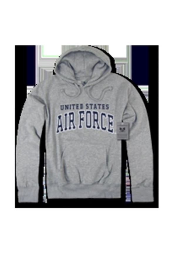 Pullover Hoodies- Air Force- Heather Grey- Extra Large