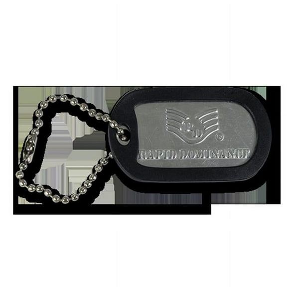 Rapid Dominance R00-DOGTAG 2 x 1.25 in. Dog Tag, Black
