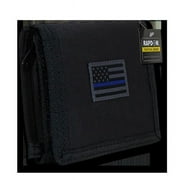 Rapid Dominance RAPDOM Tactical Tri-Fold Wallet USA Flag Military (TBL-Black)