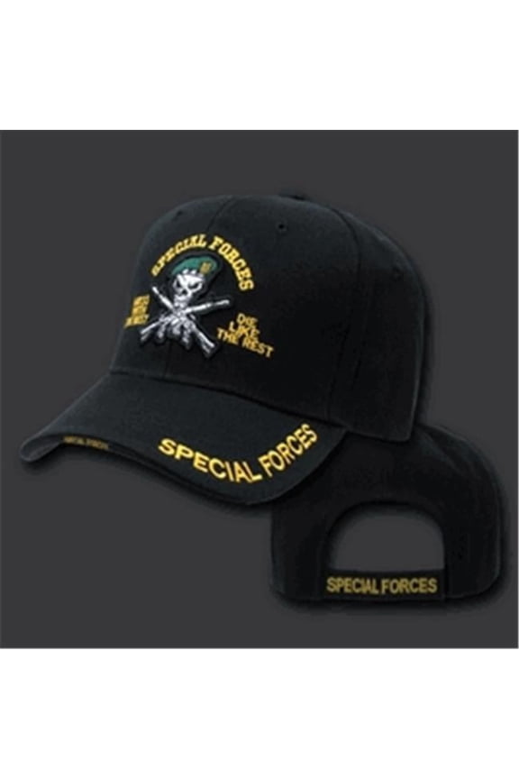 RD-SPECIAL-GB Deluxe Military Baseball Caps- Special Forces Gm Beret- Black