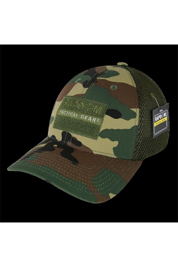 RDT Graphic Ripsto AirMesh Cap, Woodland - One Size