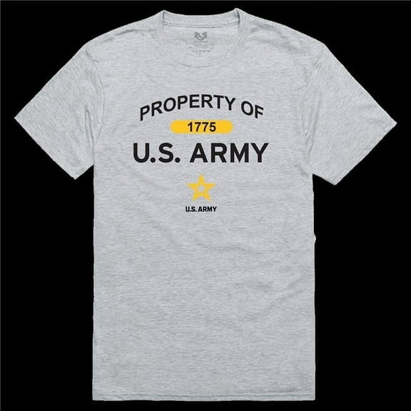 Rapid Dominance RS2-A53-HGY-03 US Army 53 Relaxed Graphic T-Shirt - Heather Grey - Large