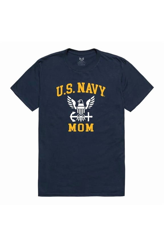 RS2-NA6-NVY-04 Relaxed Graphic US Navy Mom Short Sleeve T-Shirt, Navy - Extra Large