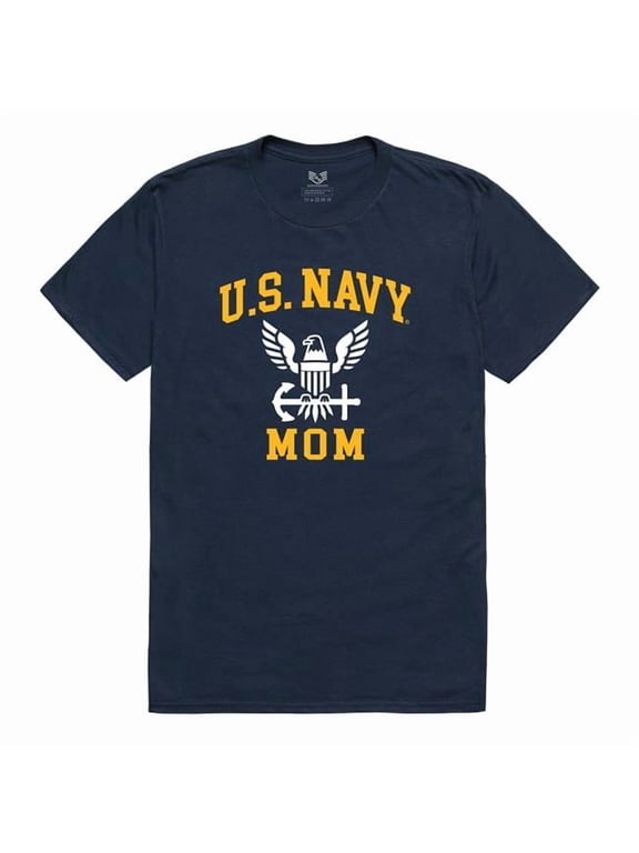 RS2-NA6-NVY-05 Relaxed Graphic US Navy Mom Short Sleeve T-Shirt, Navy - 2XL