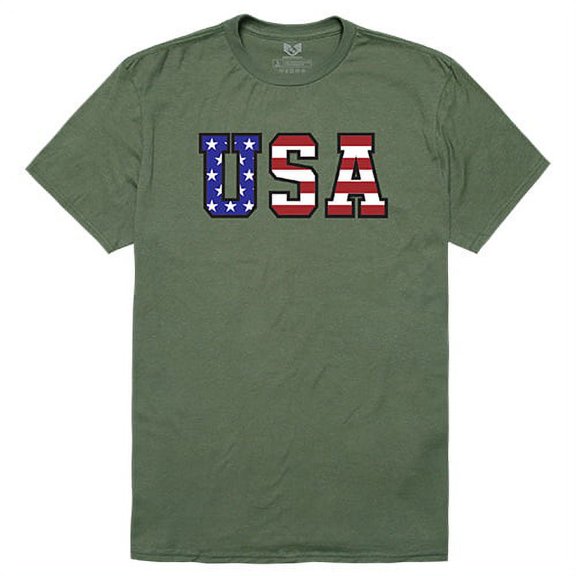 Rapid Dominance RS2 Relaxed Graphic Tees-Flag Text - OLV-XL