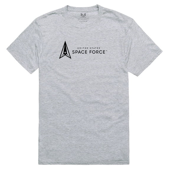 Rapid Dominance RS2-SF2-HGY-03 US Space Force2 Relaxed Graphic T-Shirt, Heather Grey - Large
