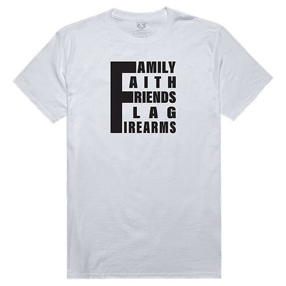 Rapid Dominance RS2-U11-WHT-03 5 Things YDMW 1 Relaxed Graphic Tee Shirt, White - Large