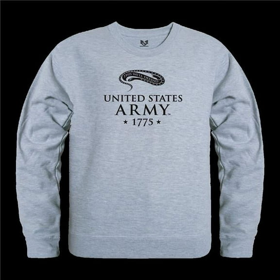 Rapid Dominance RS3-A18-HGY-04 US Army 18 Graphic Crewneck Sweatshirt - Heather Grey - Extra Large