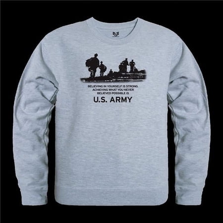 Rapid Dominance RS3-A28-HGY-02 US Army 28 Graphic Crewneck Sweatshirt - Heather Grey - Medium