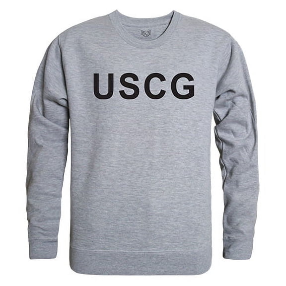 Rapid Dominance RS3-CST-HGY-04 USCG Graphic Crew Neck Sweatshirt, Heather Grey - Extra Large