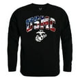 thumbnail image 1 of Rapid Dominance RS3-MC4-BLK-05 USMC Flag Letter Graphic Crewneck Sweatshirt, Black - 2XL, 1 of 1