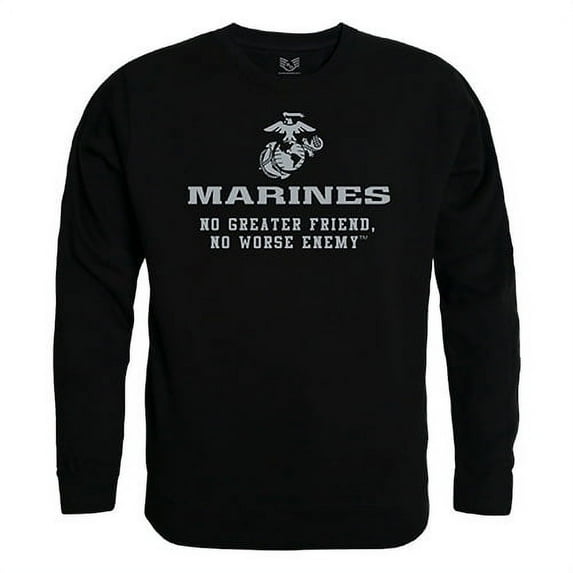 Rapid Dominance RS3-NGF-BLK-02 No Greater Graphic Crewneck Sweatshirt, Black - Medium