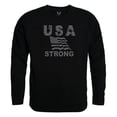 thumbnail image 1 of Rapid Dominance RS3-U07-BLK-04 USA Strong 2 Graphic Crewneck Sweatshirt, Black - Extra Large, 1 of 1