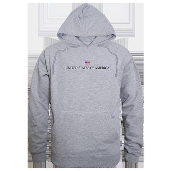 Rapid Dominance RS4-US3-HGY-05 USA Graphic Pullover Sweatshirt, Heather Gray - 2XL
