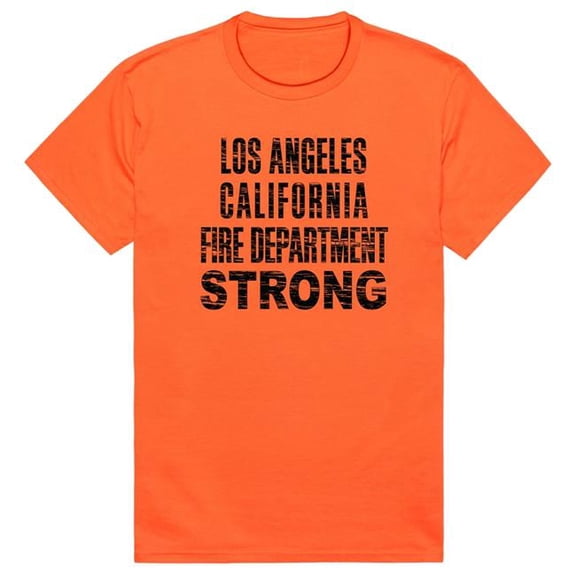 Rapid Dominance RT1-ST3-ORN-04 Distressed Strong 3 Short Sleeve T-Shirt, Orange - Extra Large