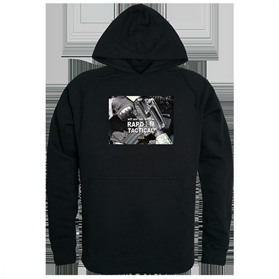 Rapid Dominance Rapdom2 Graphic Pullover Hoodie, Black - Large