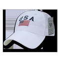 thumbnail image 1 of Rapid Dominance  Relaxed Trucker USA Cap, White, 1 of 1