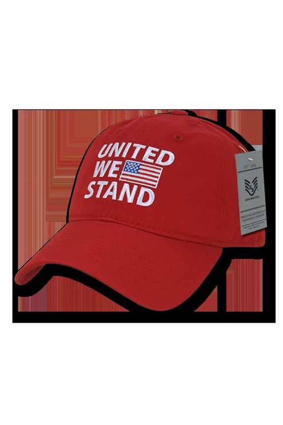 Rapid Dominance  Relaxed United We Stand Graphic Cap, Red