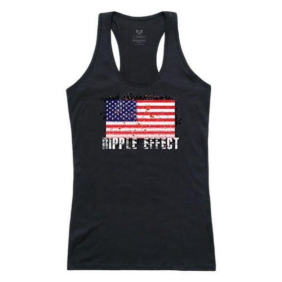Rapid Dominance  Ripple Effect Graphic Tank Top, Black - Large