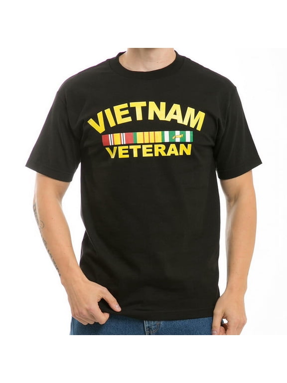 S25 - Classic Military T - Shirts-Vietnam Vet Black-S