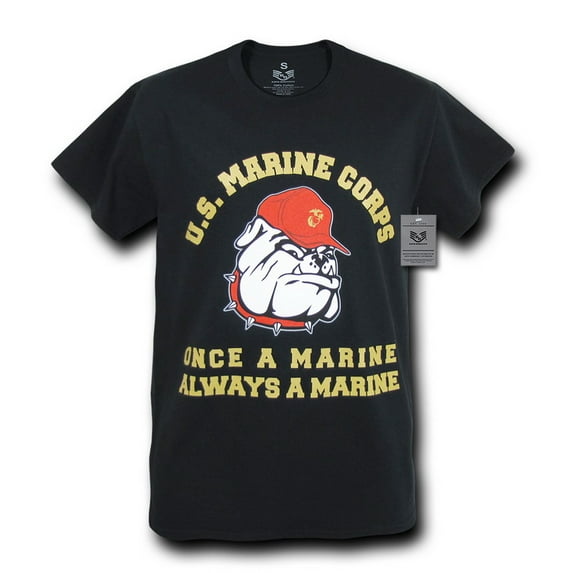 Rapid Dominance S26 - Basic Military T - Shirts-MarineCorp Dog Black-M
