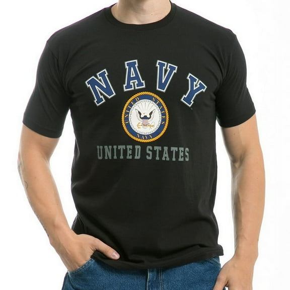 Rapid Dominance S27-NA1-BLK-04 30 Single Tee Us Navy Classic- Black- Extra Large