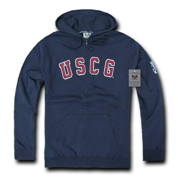 Rapid Dominance S43 - Full Zip Fleece Military Hoodies-US Coast Guard Navy-2X