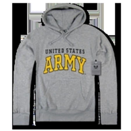 Rapid Dominance S46-ARM-HGR-01 Pullover Hoodies, Army, Heather Grey, Small