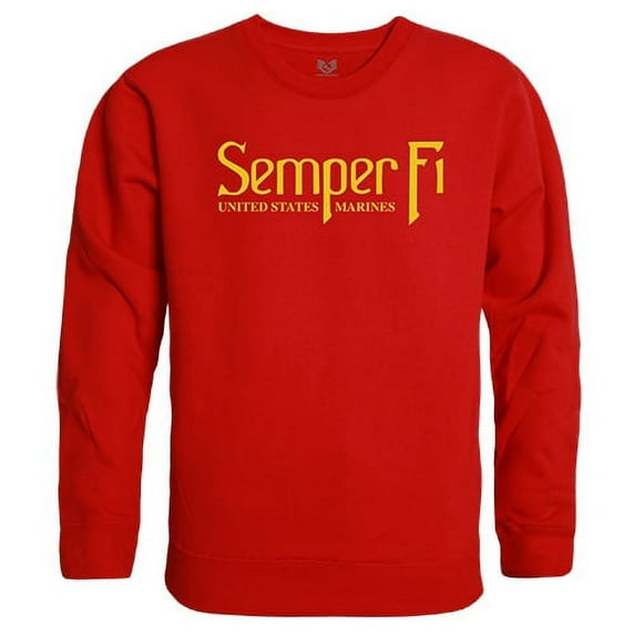 Rapid Dominance S50 Crewneck Sweatshirts-Semper Fi Red-L