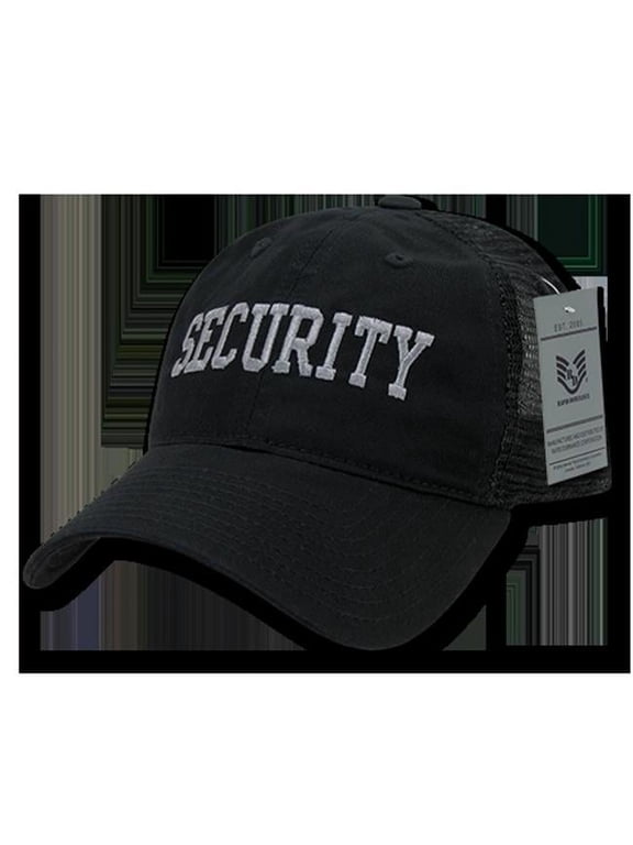 S79-SEC-BLK Relaxed Trucker Security Caps, Black