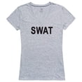 thumbnail image 1 of Rapid Dominance  SWAT Graphic V-Neck T-Shirts, Heather Grey - Extra Large, 1 of 1