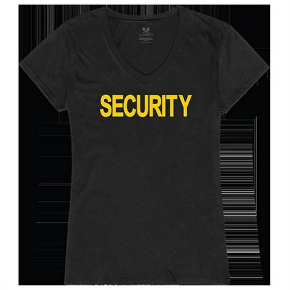 Rapid Dominance  Security 2 Graphic V-Neck T-Shirts, Black - Medium