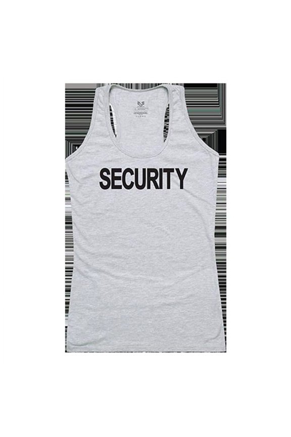 Security Graphic Tank Top, Heather Gray - Extra Large