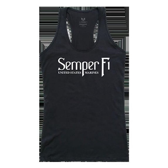 Rapid Dominance Semper Fi Graphic Tank Top, Black - Extra Large