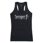 Rapid Dominance Semper Fi Graphic Tank Top, Black - Medium