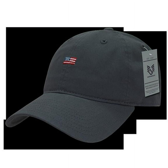 Rapid Dominance  Small USA Flag Relaxed Graphic Cap, Dark Gary